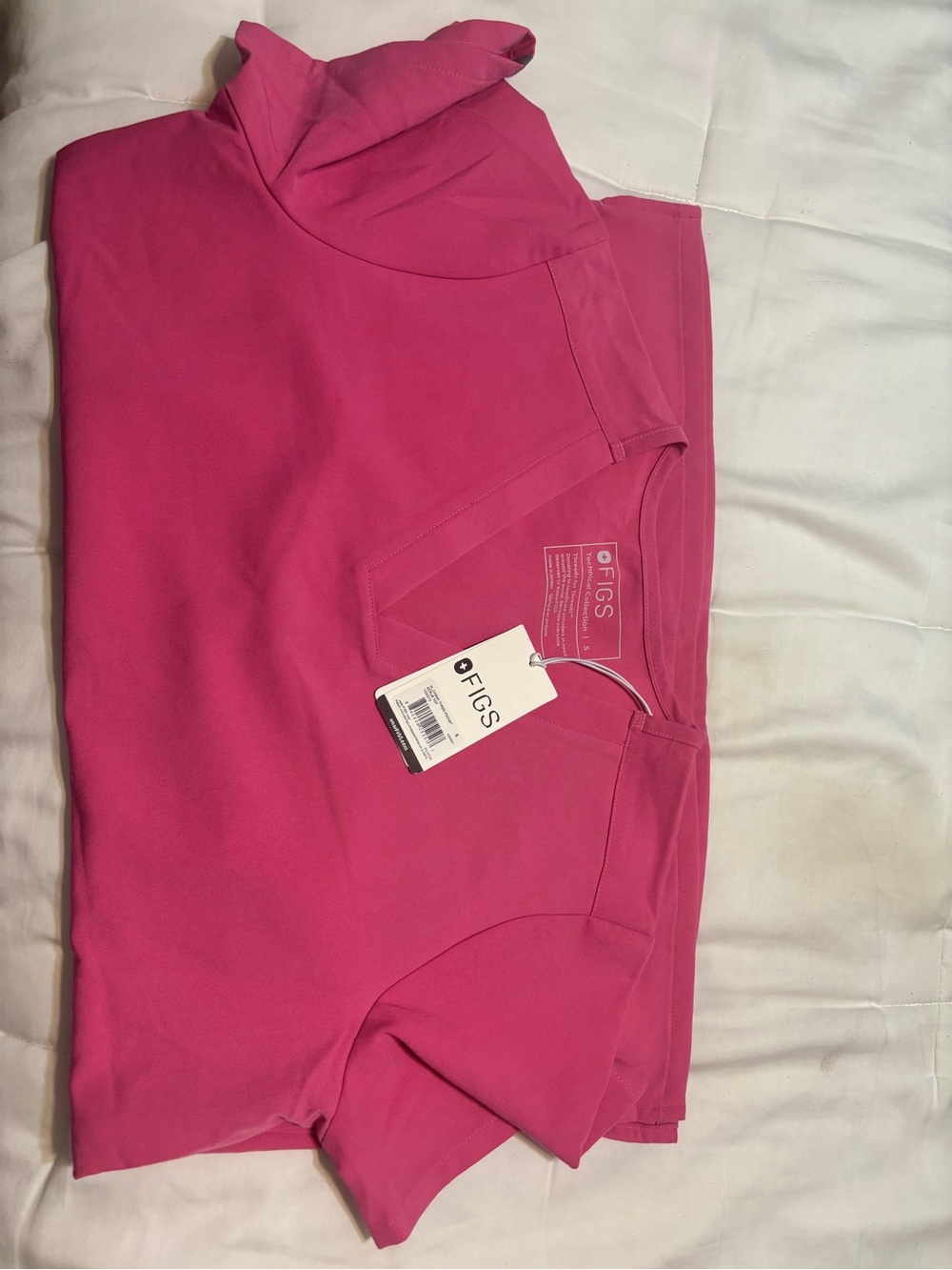 Figs Pink Scrub Top